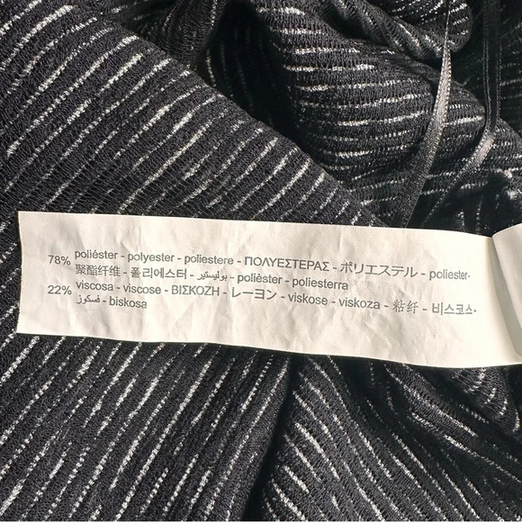 Zara S Black & White Striped Sleeveless Top - Picture 6 of 6